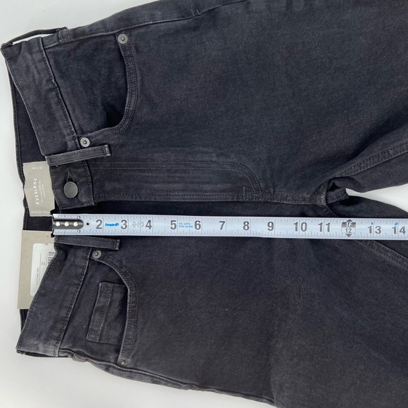 Everlane Women's Original Cheeky Jean Size 25 Black Straight Leg High Rise Crop - Picture 14 of 16